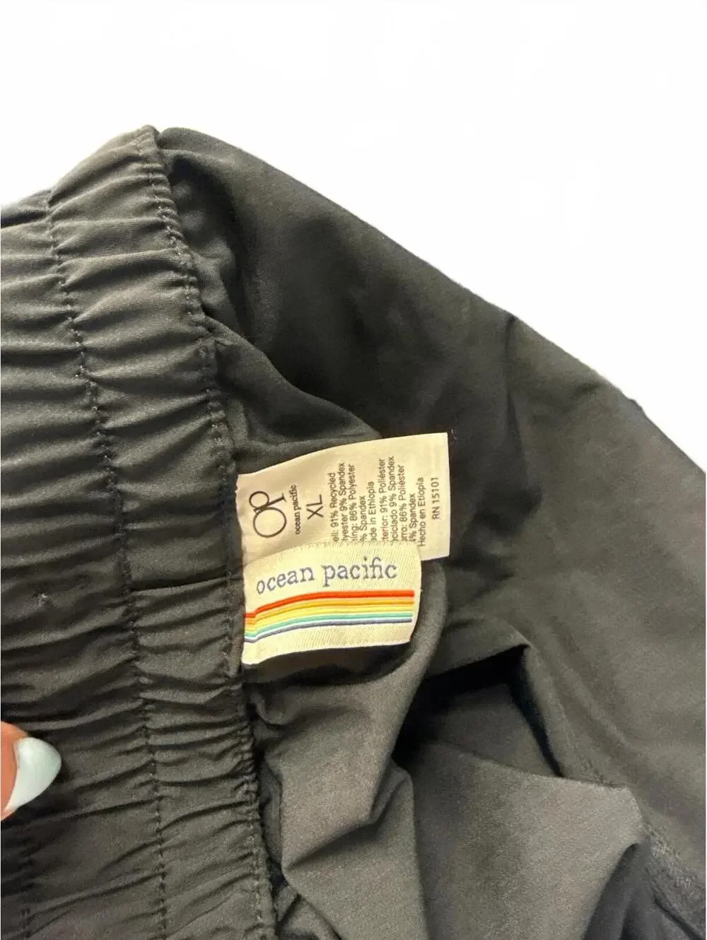 Ocean Pacific Olive black Drawstring Shorts XL